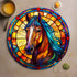 Horse Circular Glass Suncatcher Worktop Saver